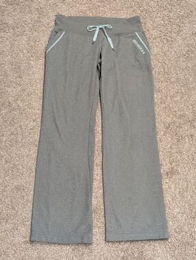 Under Armour Women’s Heather Grey & Mint Green Fleece Lined Sweatpants